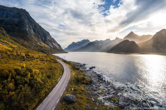 Spektakulær vei i Norge hvor det transporteres varer