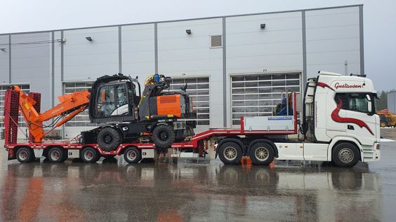 Stortransport av maskiner